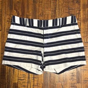 Banana Republic Navy and White Striped  Shorts